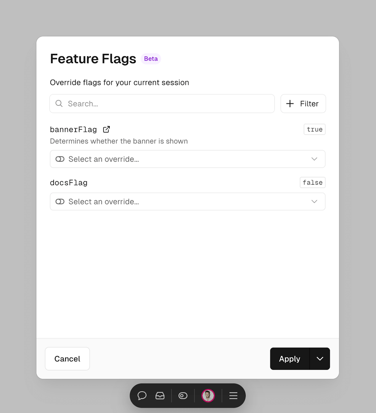 Feature Flag in Vercel Toolbar