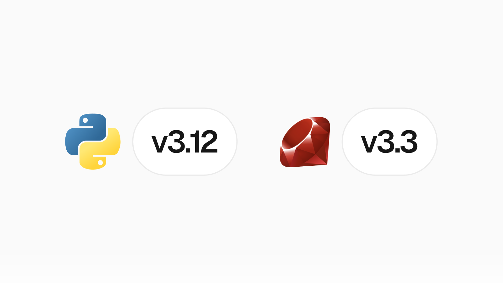 Cover for Python 3.12 and Ruby 3.3 are now available
